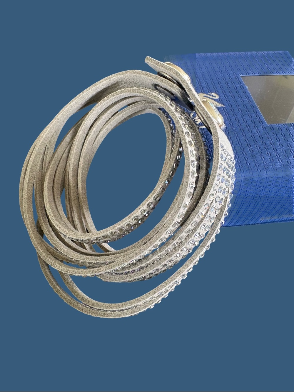 Swarovski Silver Crystal Wrap Bracelet